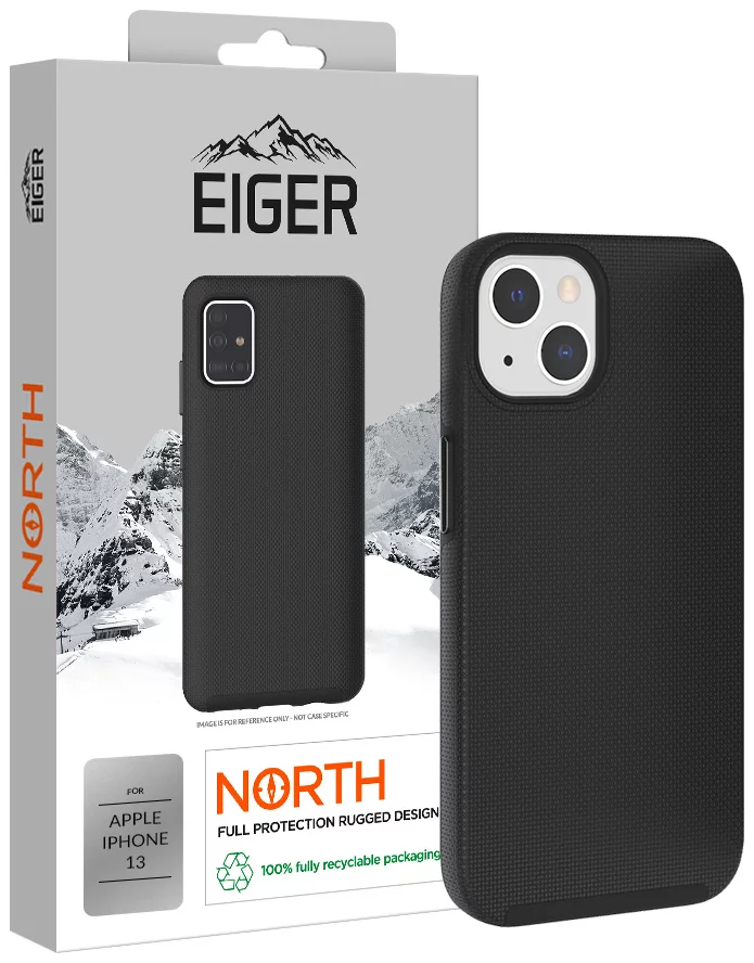 Levně Kryt Eiger North Case for Apple iPhone 13 in Black (EGCA00328)
