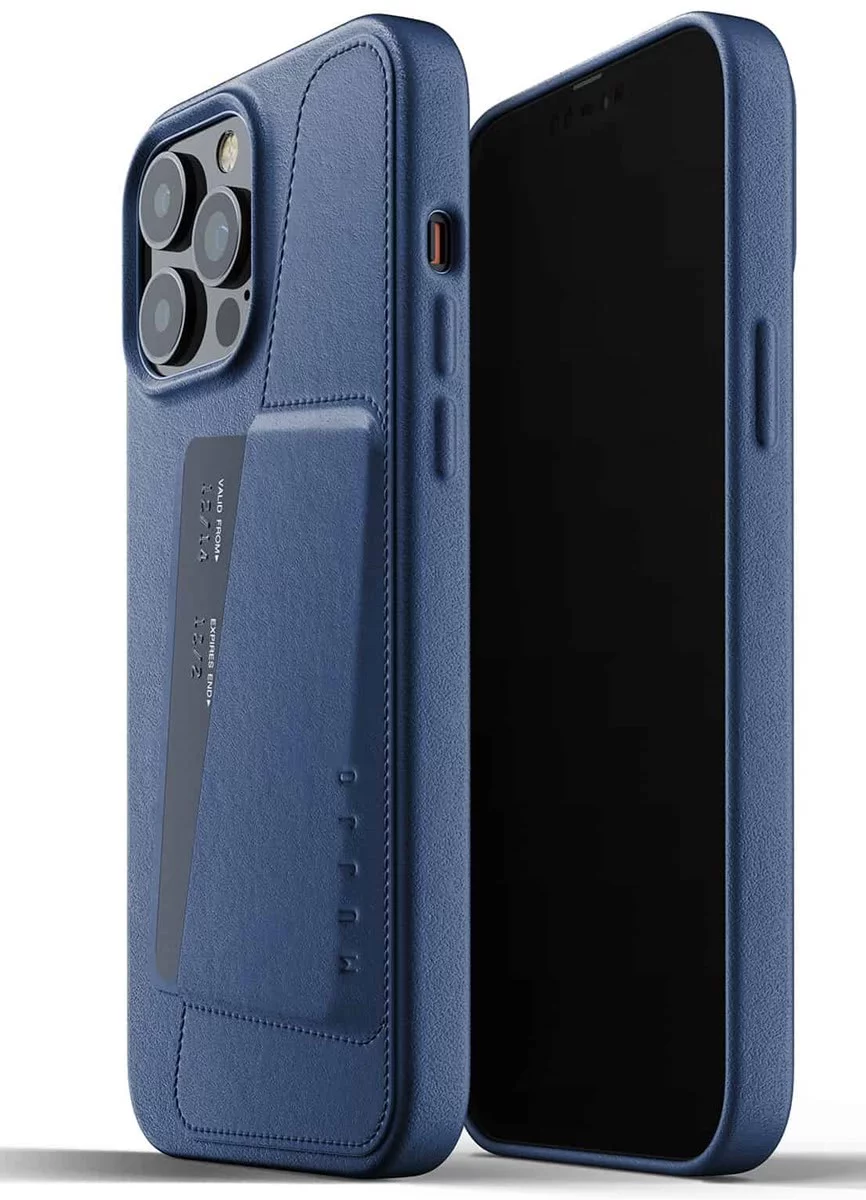 Case MUJJO Full Leather Wallet Case for iPhone 13 Pro Max Monaco