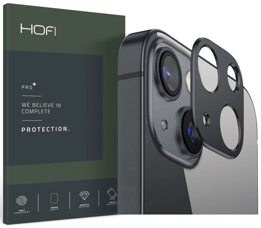 HOFI Alucam Pro+ Camera Protection – Ochrana kamery pre Apple iPhone 13 / 13 mini (čierna)