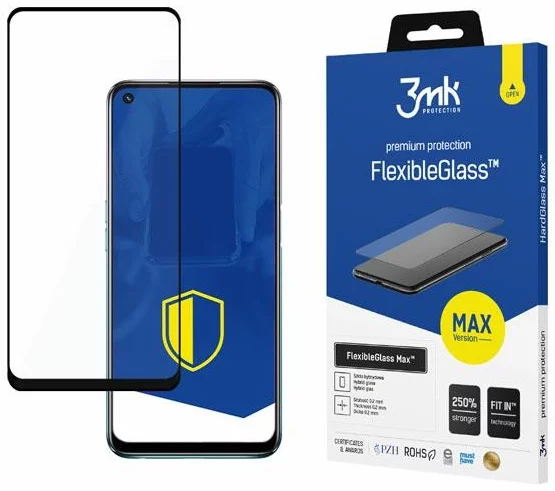 Ochranné sklo 3MK FlexibleGlass Max Oppo A54 5G black 