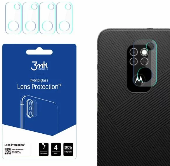 Szkło hartowane 3MK Lens Protect Motorola Defy 2021 Camera lens protection 4 pcs
