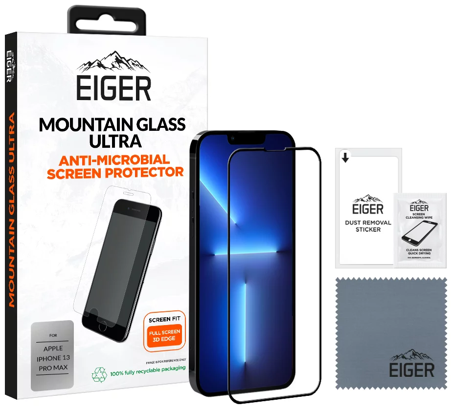 Ochranné sklo Eiger Mountain Glass Ultra 3D Screen Protector for Apple iPhone 13 Pro Max (EGMSP00207)