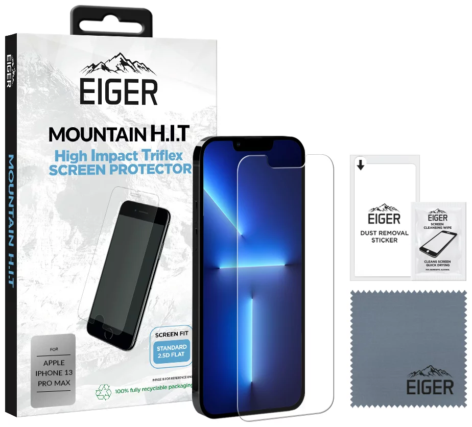 Ochranné sklo Eiger Mountain H.I.T. Screen Protector (1 Pack) for Apple iPhone 13 Pro Max (EGSP00788)
