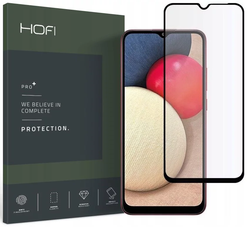HOFI Premium Pro+ 2.5D Glass – Ochranné sklo pre Apple Samsung Galaxy A03s (čierne)