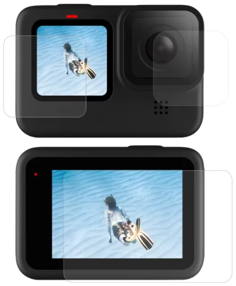Levně Ochranné sklo Telesin Screen and lens protective foil for GoPro Hero 9 / Hero 10 (GP-FLM-902)