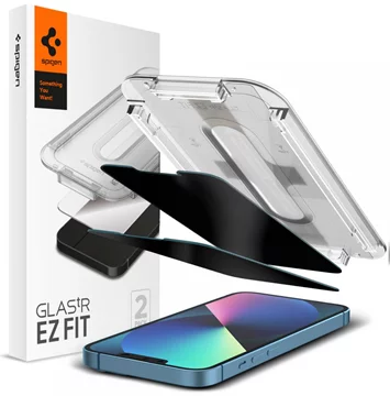 SPIGEN GLAS.TR ”EZ FIT” 2-PACK Schutzglas mit Privatsphäre für iPhone 13 Pro Max (AGL03378)  