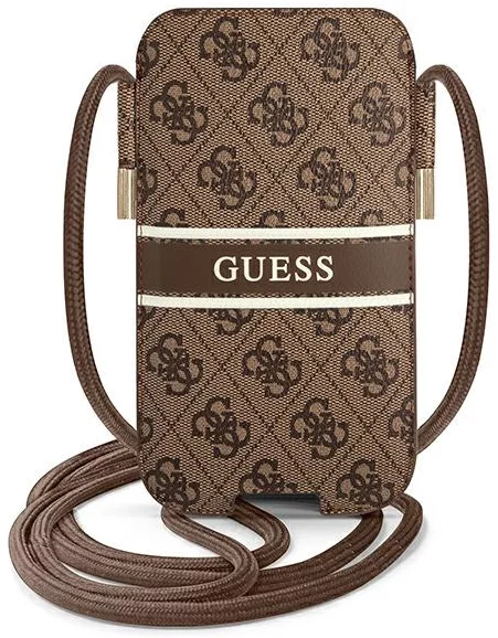 Levně Guess Handbag GUPHM4GDBR 6,1 "brown hardcase 4G Stripe (GUPHM4GDBR)