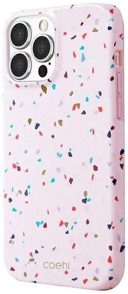 Levně Kryt UNIQ case Coehl Terrazzo iPhone 13 Pro 6,1" blush pink (UNIQ-IP6.1PHYB(2021)-TEZPNK)