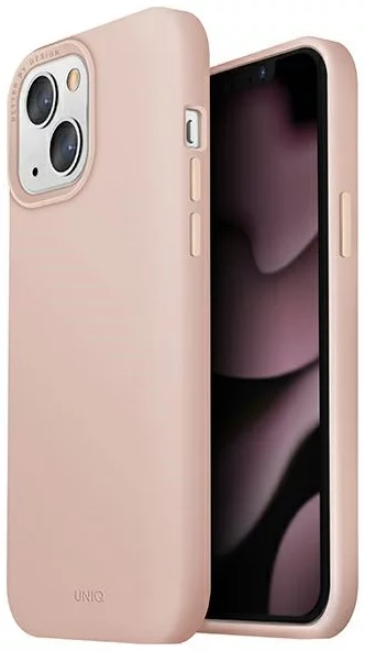 Levně Kryt UNIQ case Lino Hue iPhone 13 6,1" blush pink MagSafe (UNIQ-IP6.1HYB(2021)-LINOHMPNK)