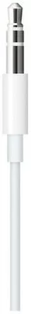 Levně Kabel Apple MXK22ZM / A cable Lightning / jack 3.5mm white 1.2m (MXK22ZM / A)