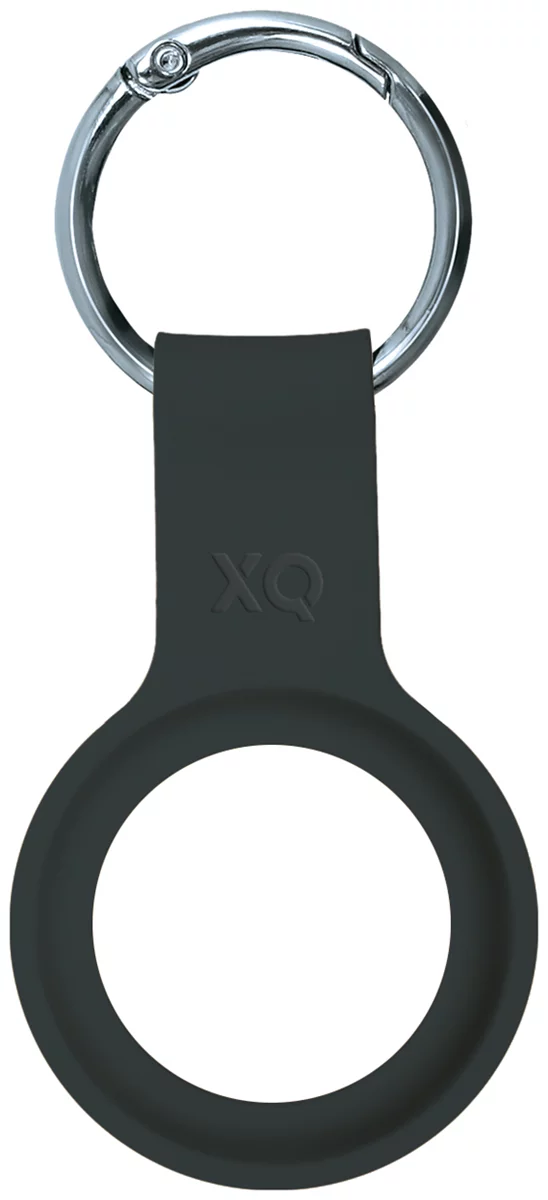 E-shop Púzdro XQISIT Silicone Keyring for AirTag Black (46339)