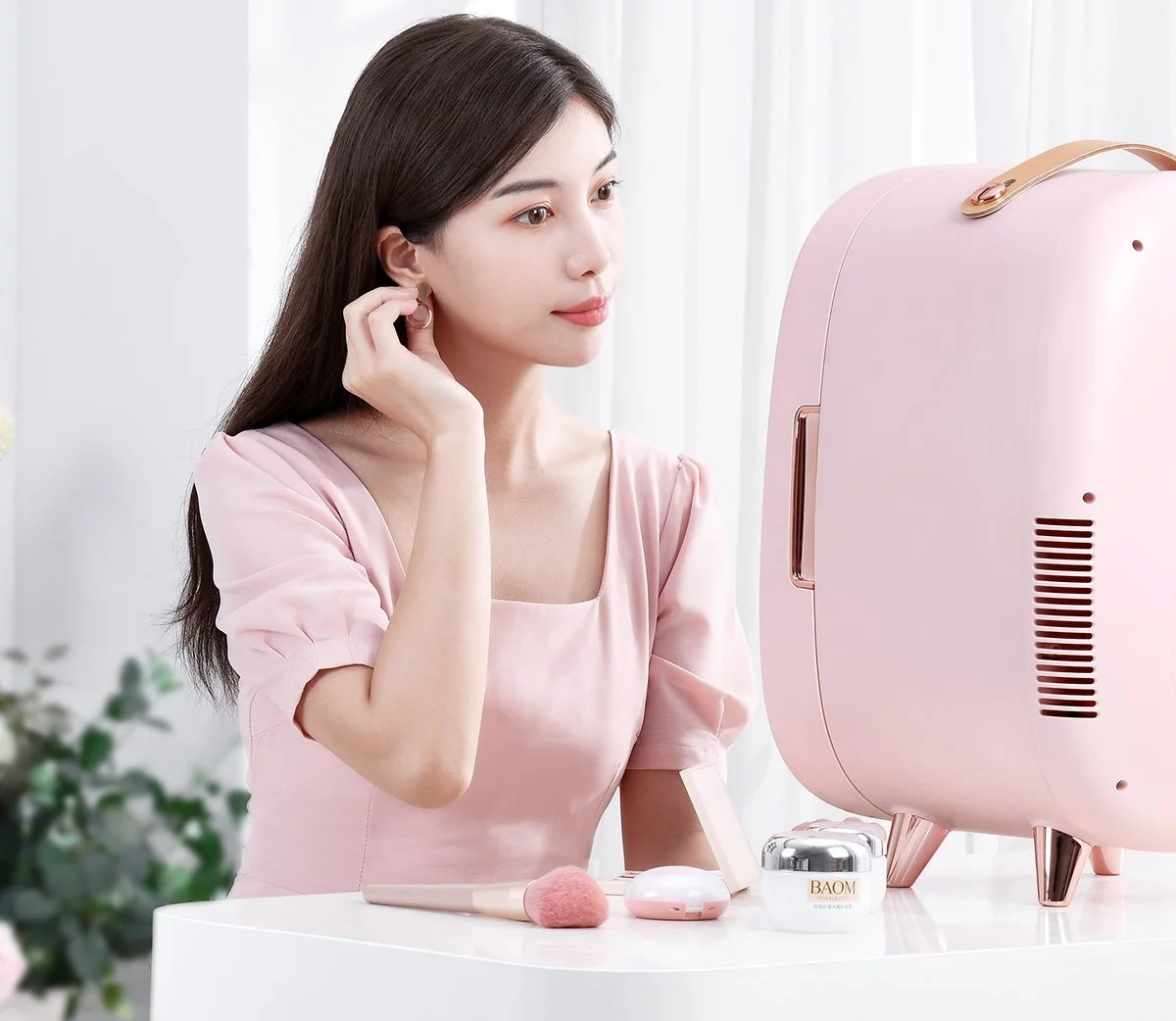 Kühlschrank Mini fridge Baseus Beauty, 13L, 240V (pink)