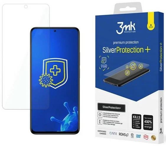 Levně Ochranná fólia 3MK Silver Protect+ Xiaomi Redmi Note 11 Pro 5G/Pro+ 5G Wet mounted antimicrobial film