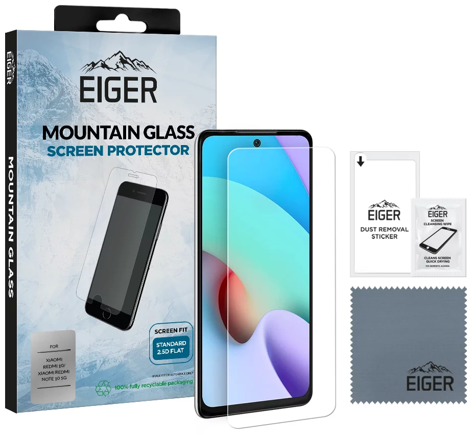 Ochranné sklo Eiger Mountain Glass 2.5D Screen Protector for Xiaomi Redmi 10/Note 10 5G/Note 10T 5G