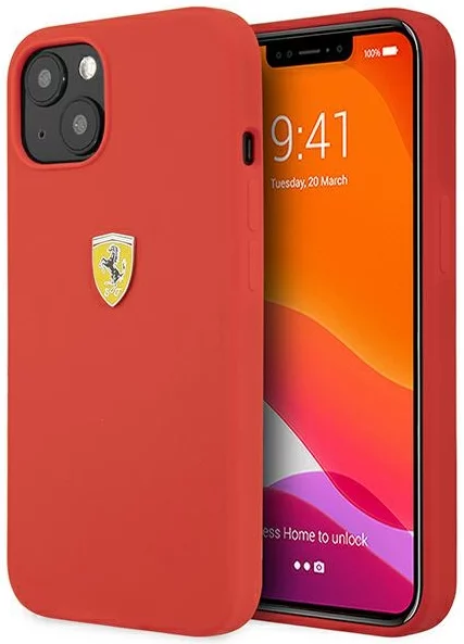 Levně Kryt Ferrari FESSIHCP13SRE iPhone 13 mini 5,4" red hardcase Silicone (FESSIHCP13SRE)