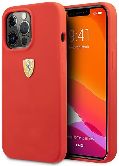 Levně Kryt Ferrari FESSIHCP13XRE iPhone 13 Pro Max 6,7" red hardcase Silicone (FESSIHCP13XRE)