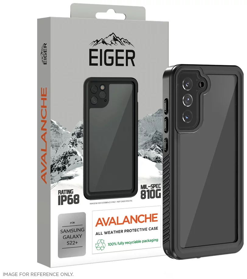Levně Kryt Eiger Avalanche Case for Samsung Galaxy S22+ in Black