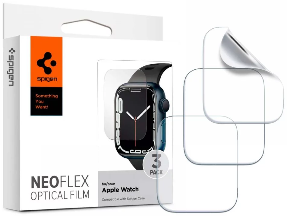 Protective film Spigen Film Neo Flex 3 pcs - Apple Watch 7 45mm
