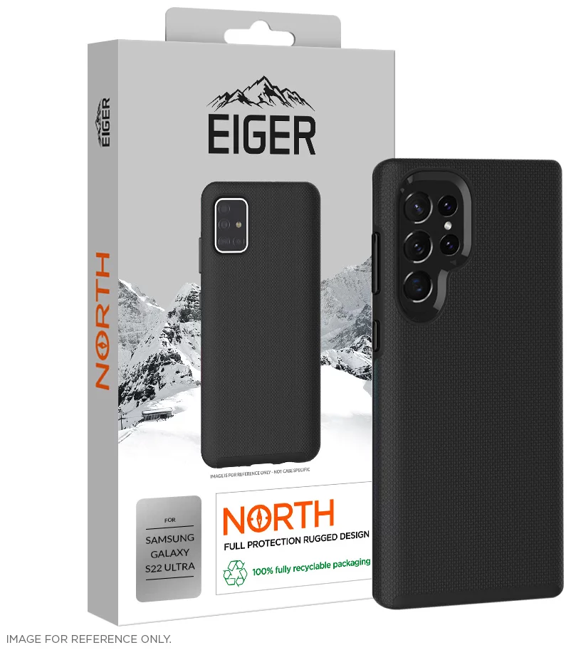Levně Kryt Eiger North Case for Samsung Galaxy S22 Ultra in Black