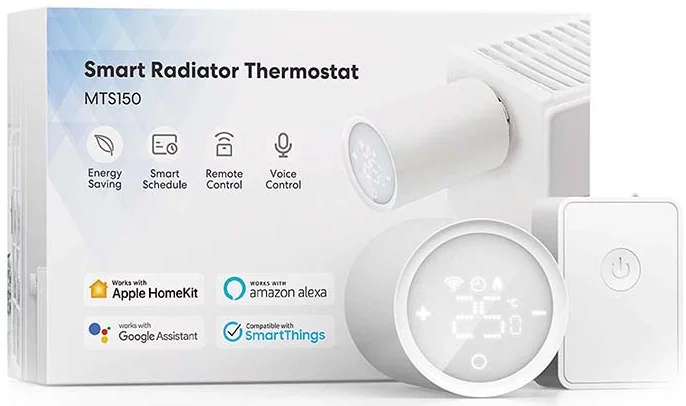Levně Dálkový Smart Thermostat Valve Starter Kit Meross MTS150HHK (HomeKit)
