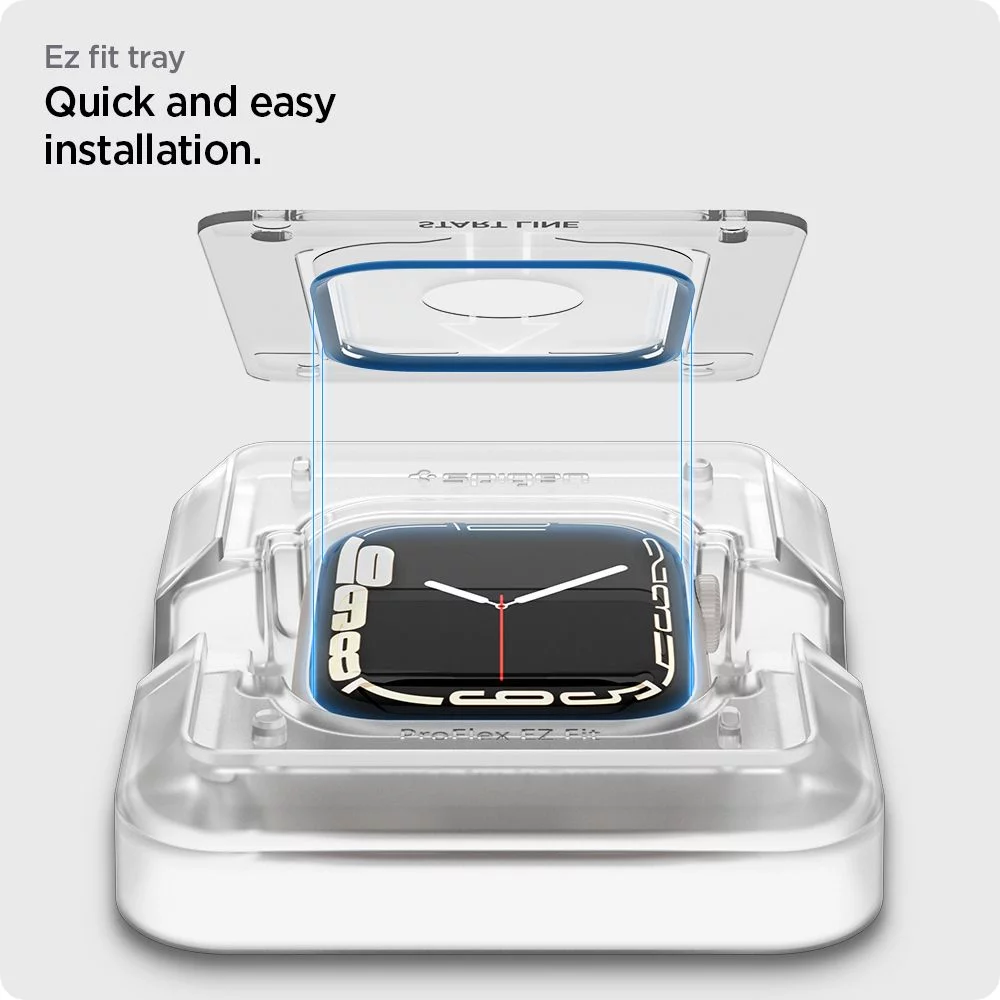 Tempered Glass Spigen ProFlex EZ Fit 2 Pack - Apple Watch 7 45mm