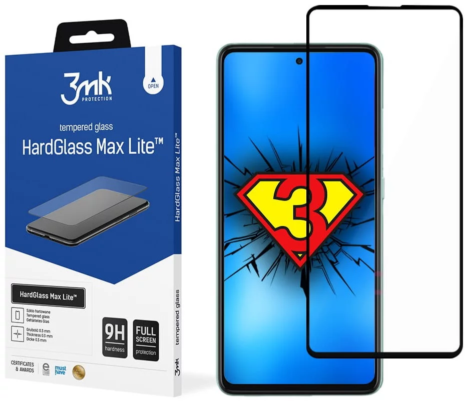 Ochranné sklo 3MK HG Max Lite Samsung A526 A52 5G /4G/A52s  black 
