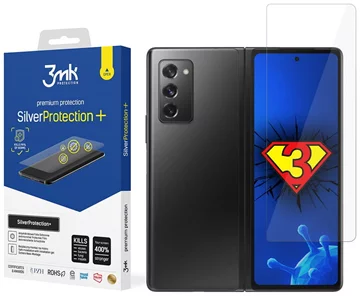 3MK Silver Protect+Samsung Galaxy Z Fold 3 5G film antimicrobian montat umed