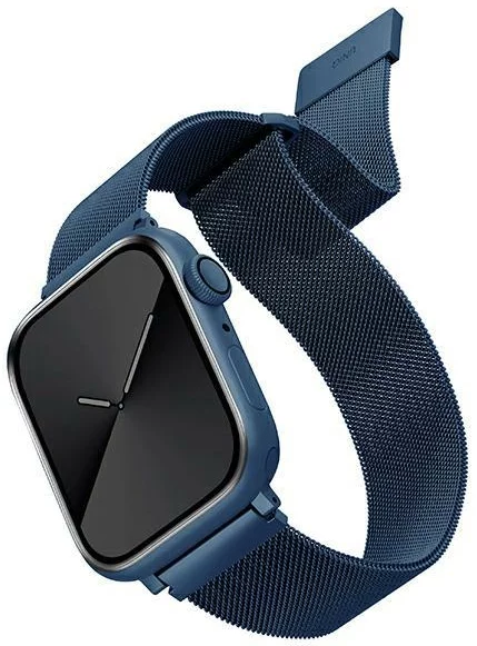 Řemínek UNIQ strap Dante Apple Watch Series 4/5/6/7/SE 38/40/41mm. Stainless Steel cobalt blue (UNIQ-41MM-DANCBLU)