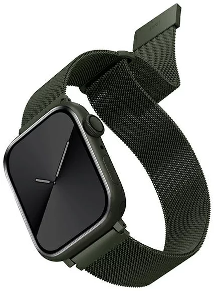 Řemínek UNIQ strap Dante Apple Watch Series 4/5/6/7/SE 38/40/41mm. Stainless Steel green (UNIQ-41MM-DANGRN)