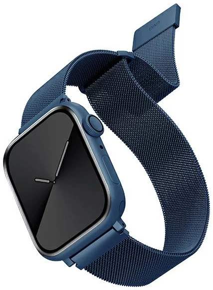 Řemínek UNIQ strap Dante Apple Watch Series 4/5/6/7/SE 42/44/45mm. Stainless Steel cobalt blue (UNIQ-45MM-DANCBLU)
