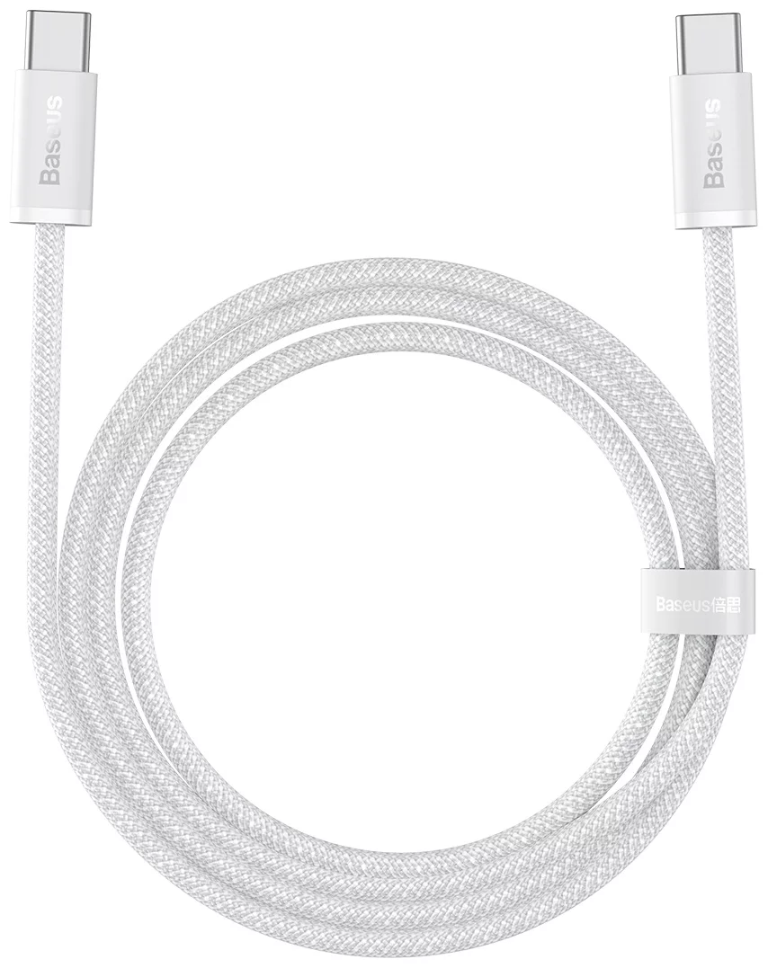 Kábel Cable USB-C to USB-C Baseus, 100W, 2m (white)