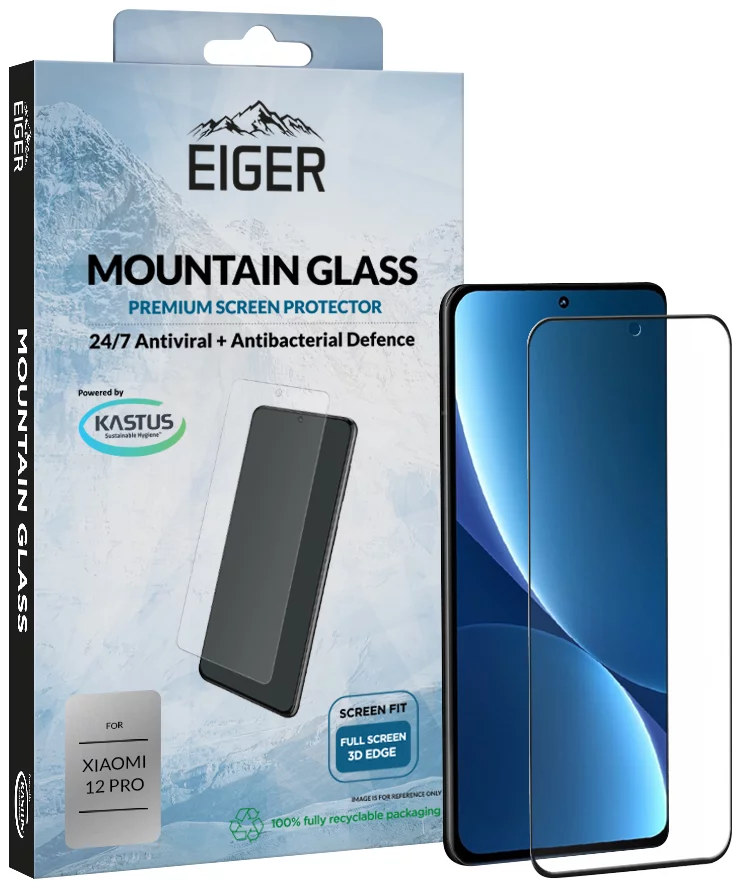 Ochranné sklo Eiger Mountain Glass Screen Protector for Apple iPhone SP 3D Xiaomi 12 Pro