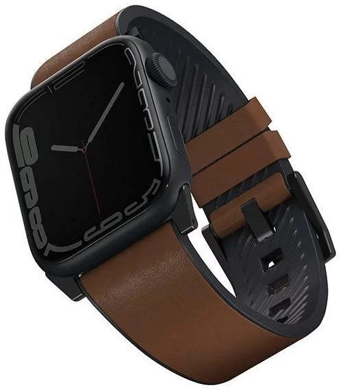 Remienok UNIQ strap Straden Apple Watch Series 4/5/6/7/SE 42/44/45mm. Leather Hybrid Strap brown (UNIQ-45MM-STRABWN)
