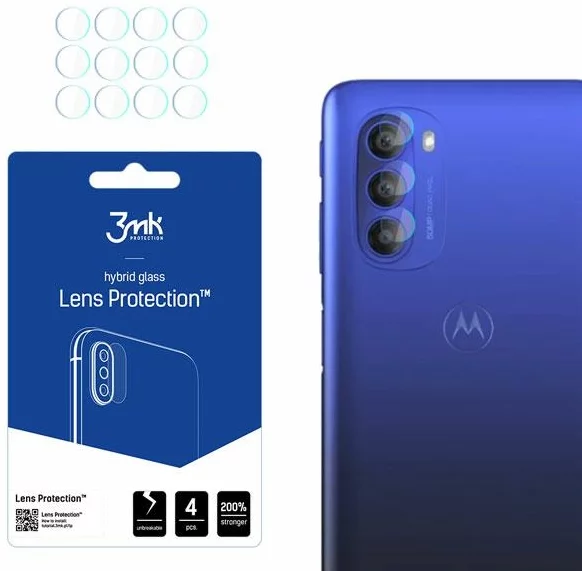 Ochranné sklo 3MK Lens Protect Motorola Moto G51 5G Camera lens protection 4 pcs