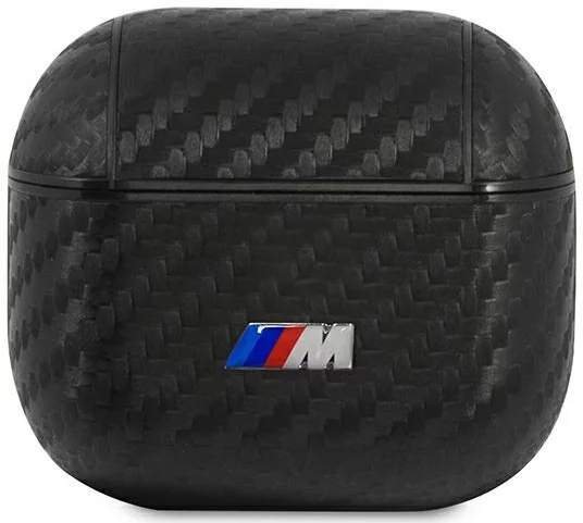 Levně BMW BMA3WMPUCA AirPods 3 cover black PU Carbon M Collection (BMA3WMPUCA)