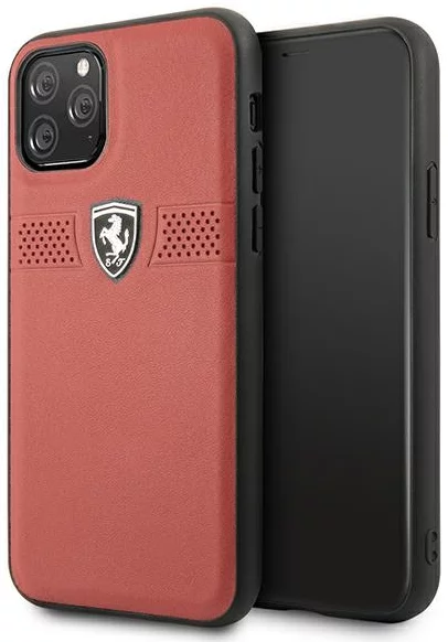 Huse Ferrari FEOBAHCN58RE iPhone 11 Pro 5.5 „hardcase roșu Off Track din piele (FEOBAHCN58RE)