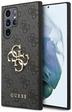 Guess GUHCS22L4GMGGR S908 S22 Ultra grey hardcase 4G Big Metal Logo (GUHCS22L4GMGGR)