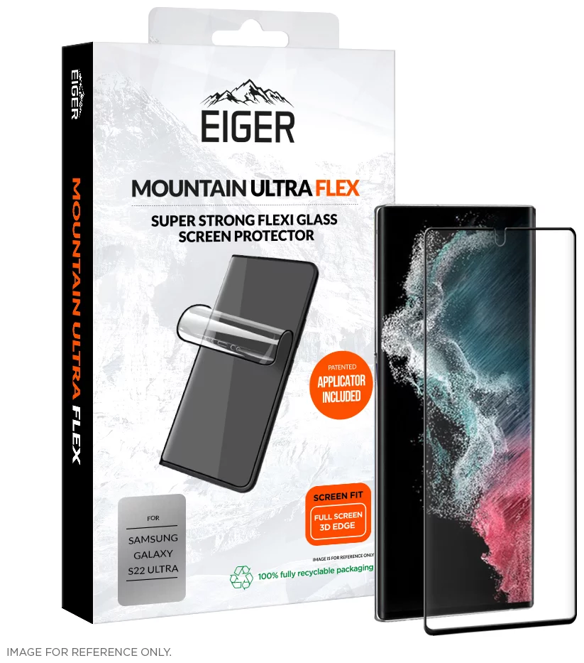 Ochranné sklo Eiger Mountain Ultraflex Flexiglass Screen Protector 3D for Samsung Galaxy S22 Ultra