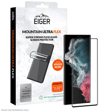 Eiger Mountain Ultraflex Flexiglass Screen Protector 3D for Samsung Galaxy S22 Ultra