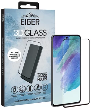 Eiger GLASS 3D Screen Protector for Samsung Galaxy S21 FE Smart Lock