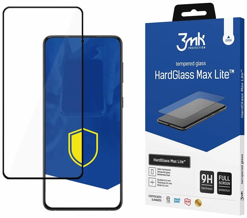 Ochranné sklo 3MK HG Max Lite Samsung S901 S22 black 