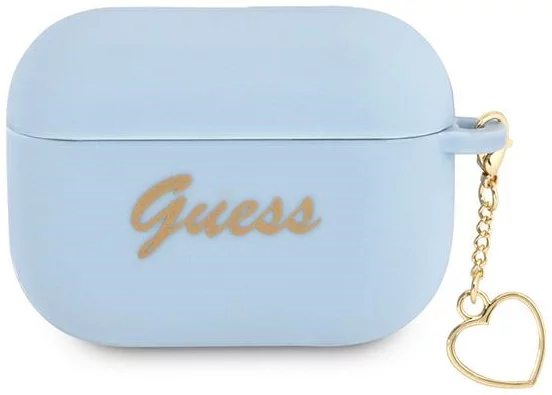 chokerende Initiativ Highland Guess GUAPLSCHSB AirPods Pro cover blue Silicone Charm Collection  (GUAPLSCHSB)