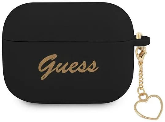 Levně Guess GUAPLSCHSK AirPods Pro cover black Silicone Charm Collection (GUAPLSCHSK)