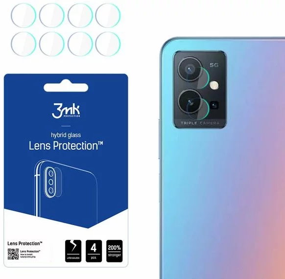 Ochranné sklo 3MK Lens Protect Vivo Y75 5G Camera lens protection 4 pcs