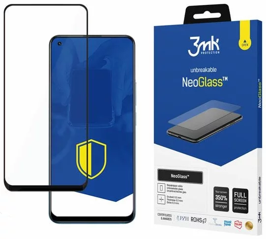 Ochranné sklo 3MK NeoGlass Realme 8 Pro black 