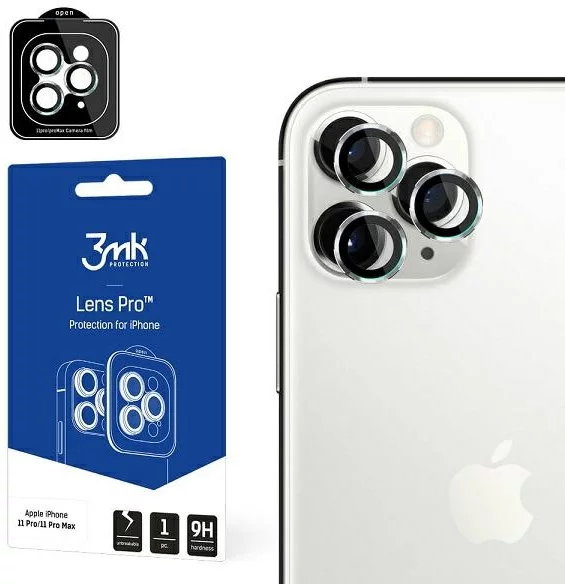Ochranné sklo 3MK Lens Protection Pro iPhone 11 Pro /11 Pro Max Camera lens protection with mounting frame 1 pc.