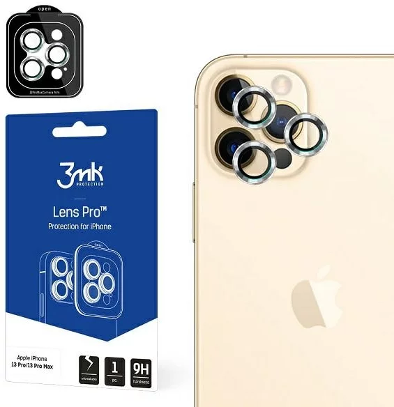 Ochranné sklo 3MK Lens Protection Pro iPhone 12 Pro Max Camera lens protection with mounting frame 1 pc.