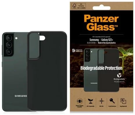 Levně Kryt PanzerGlass BiodegradableCase Samsung S22+ G906 black (0375)