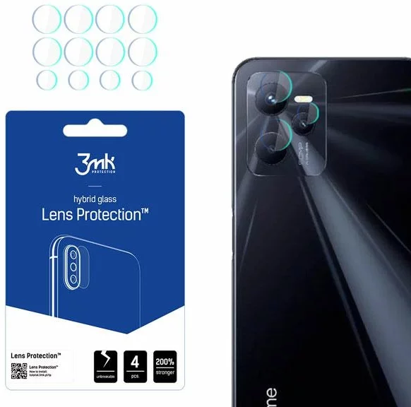 Ochranné sklo 3MK Lens Protect Realme C35 Camera lens protection 4 pcs