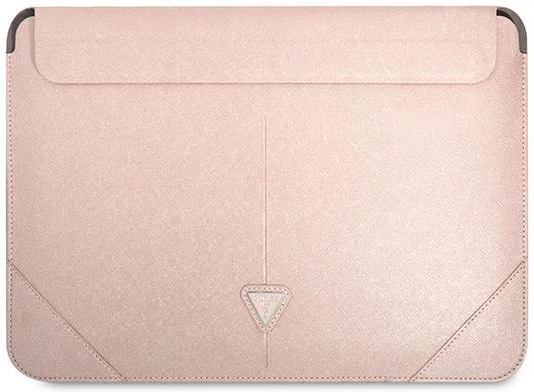Levně Pouzdro Guess Sleeve GUCS14PSATLP 13/14" pink Saffiano Triangle Logo (GUCS14PSATLP)